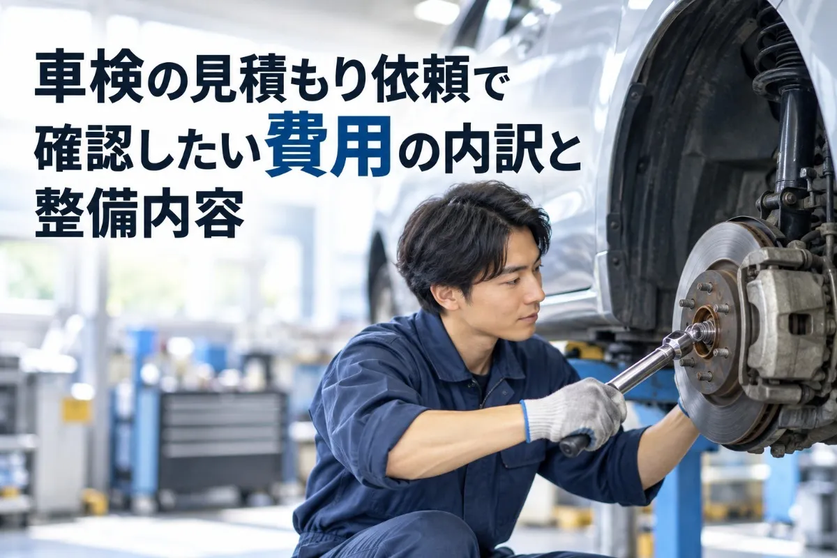 車検の見積もり依頼で確認したい費用の内訳と整備内容